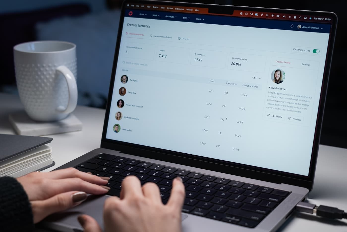 Founder launch platform interface